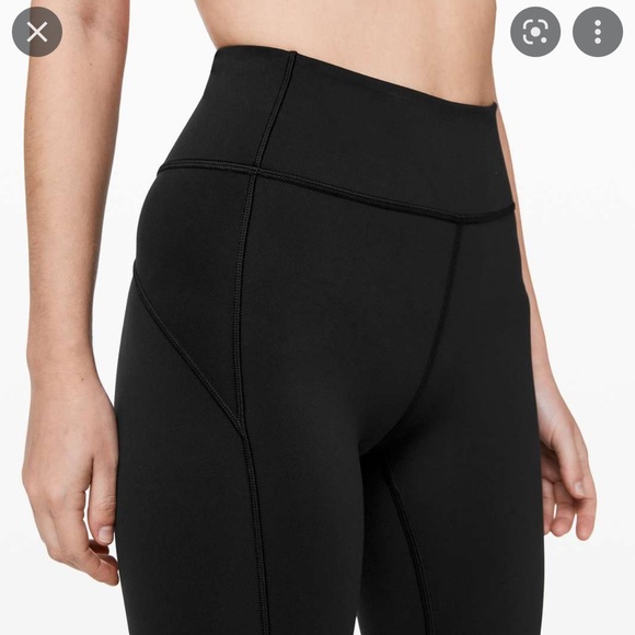 Lululemon In Movement Tight 28” - Black - Picture 3 of 8
